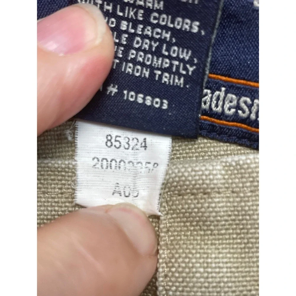 Duluth Trading Co Overalls Workwear 32x34 Tan Fire Hose Cotton Canvas Bibs
